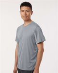AllPro 48000 Men's Pro-Lock Performance T-Shirt - Heather Steel - model side
