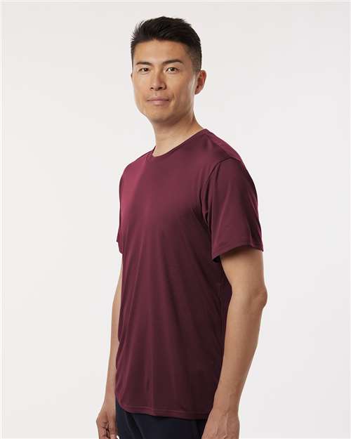 AllPro 48000 Men's Pro-Lock Performance T-Shirt - Maroon - model side