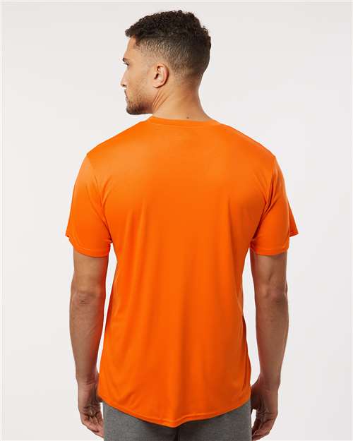 AllPro 48000 Men's Pro-Lock Performance T-Shirt - Neon Orange - model back