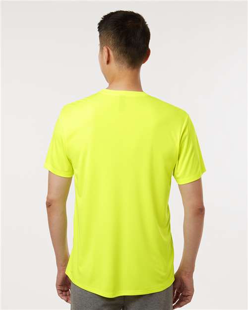 AllPro 48000 Men's Pro-Lock Performance T-Shirt - Neon Yellow - model back
