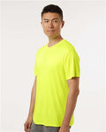 AllPro 48000 Men's Pro-Lock Performance T-Shirt - Neon Yellow - model side
