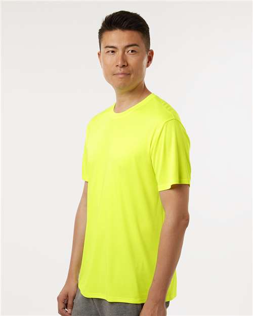 AllPro 48000 Men's Pro-Lock Performance T-Shirt - Neon Yellow - model side