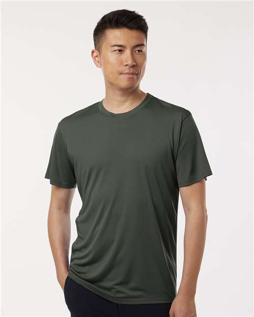 AllPro 48000 Men's Pro-Lock Performance T-Shirt - Smoke - model front