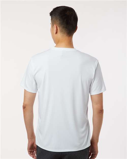 AllPro 48000 Men's Pro-Lock Performance T-Shirt - White - model back