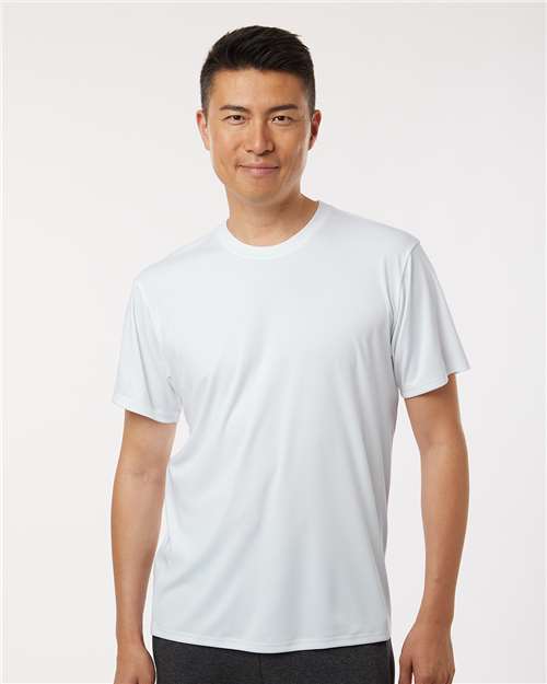 AllPro 48000 Men's Pro-Lock Performance T-Shirt - White - model front