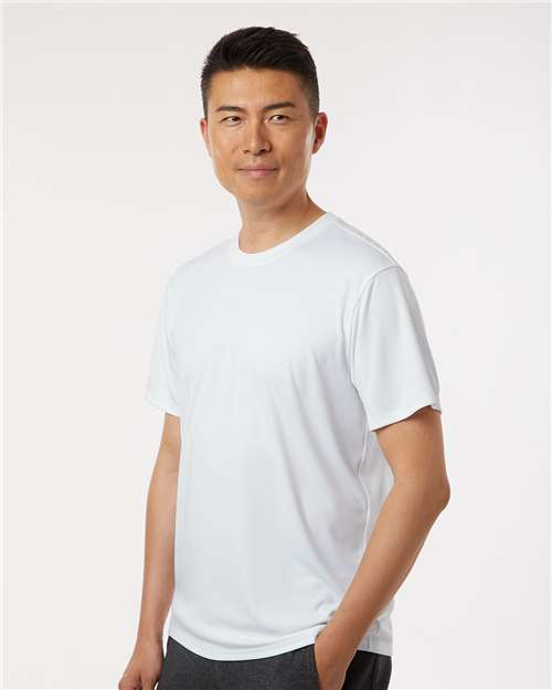 AllPro 48000 Men's Pro-Lock Performance T-Shirt - White - model side