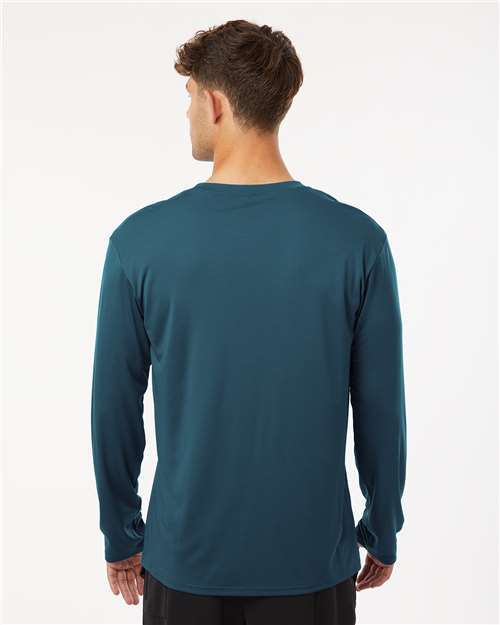 AllPro 48400 Unisex Pro-Lock Performance Long Sleeve T-Shirt - Atlantic Blue - model back