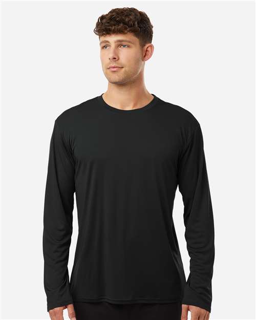 AllPro 48400 Unisex Pro-Lock Performance Long Sleeve T-Shirt - Black - model front