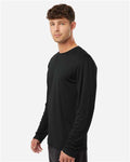 AllPro 48400 Unisex Pro-Lock Performance Long Sleeve T-Shirt - Black - model side