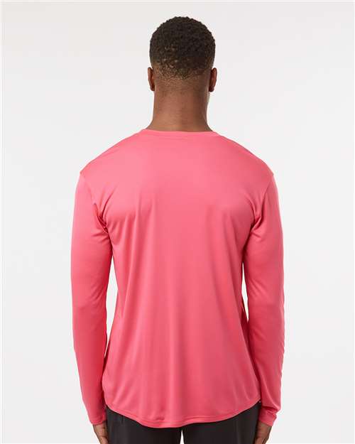AllPro 48400 Unisex Pro-Lock Performance Long Sleeve T-Shirt - Bright Pink - model back
