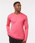 AllPro 48400 Unisex Pro-Lock Performance Long Sleeve T-Shirt - Bright Pink - model front