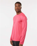 AllPro 48400 Unisex Pro-Lock Performance Long Sleeve T-Shirt - Bright Pink - model side
