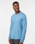 AllPro 48400 Unisex Pro-Lock Performance Long Sleeve T-Shirt - Carolina Blue - model side