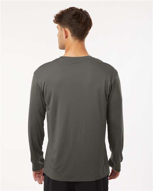AllPro 48400 Unisex Pro-Lock Performance Long Sleeve T-Shirt - Charcoal - model back