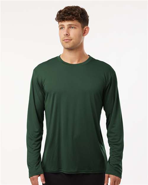 AllPro 48400 Unisex Pro-Lock Performance Long Sleeve T-Shirt - Forest Green - model front