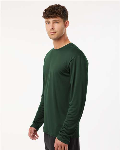AllPro 48400 Unisex Pro-Lock Performance Long Sleeve T-Shirt - Forest Green - model side