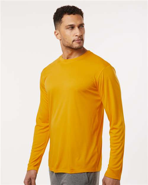 AllPro 48400 Unisex Pro-Lock Performance Long Sleeve T-Shirt - Gold - model side