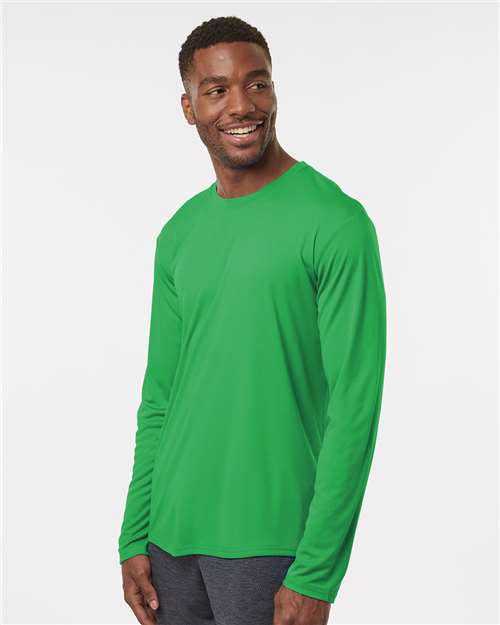 AllPro 48400 Unisex Pro-Lock Performance Long Sleeve T-Shirt - Kelly Green - model side