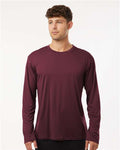 AllPro 48400 Unisex Pro-Lock Performance Long Sleeve T-Shirt - Maroon - model front