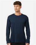 AllPro 48400 Unisex Pro-Lock Performance Long Sleeve T-Shirt - Navy - model front