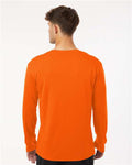 AllPro 48400 Unisex Pro-Lock Performance Long Sleeve T-Shirt - Neon Orange - model back