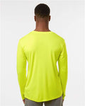 AllPro 48400 Unisex Pro-Lock Performance Long Sleeve T-Shirt - Neon Yellow - model back