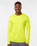 AllPro 48400 Unisex Pro-Lock Performance Long Sleeve T-Shirt - Neon Yellow - model front