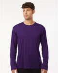 AllPro 48400 Unisex Pro-Lock Performance Long Sleeve T-Shirt - Purple - model front