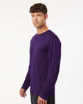 AllPro 48400 Unisex Pro-Lock Performance Long Sleeve T-Shirt - Purple - model side
