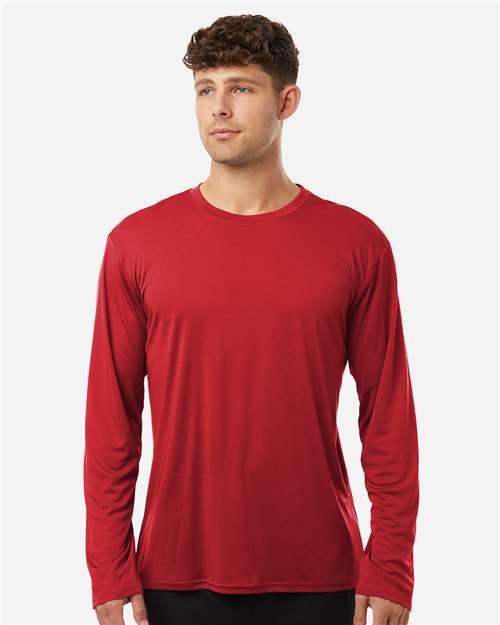 AllPro 48400 Unisex Pro-Lock Performance Long Sleeve T-Shirt - Red - model front