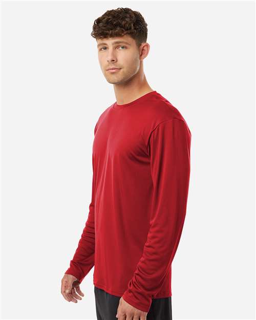 AllPro 48400 Unisex Pro-Lock Performance Long Sleeve T-Shirt - Red - model side