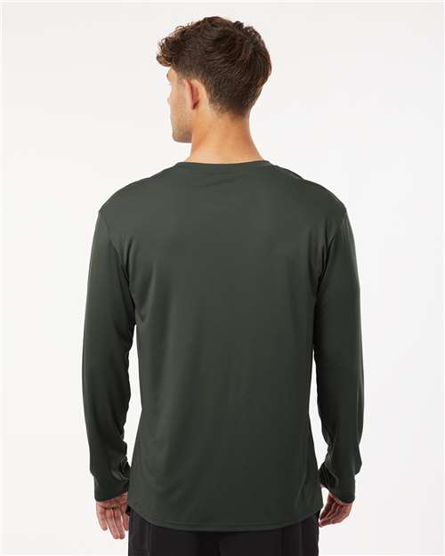 AllPro 48400 Unisex Pro-Lock Performance Long Sleeve T-Shirt - Smoke - model back