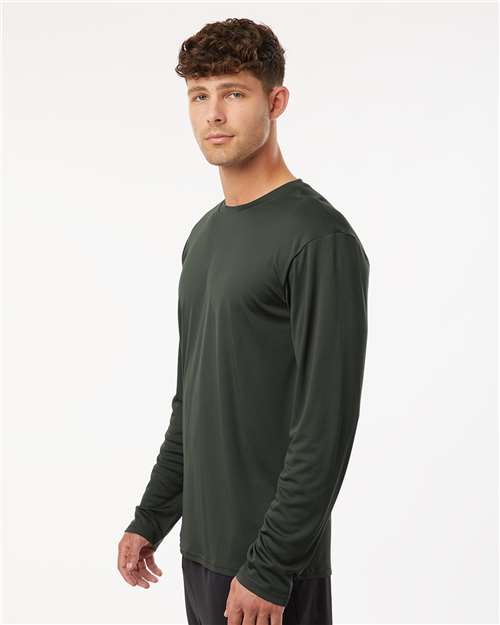 AllPro 48400 Unisex Pro-Lock Performance Long Sleeve T-Shirt - Smoke - model side