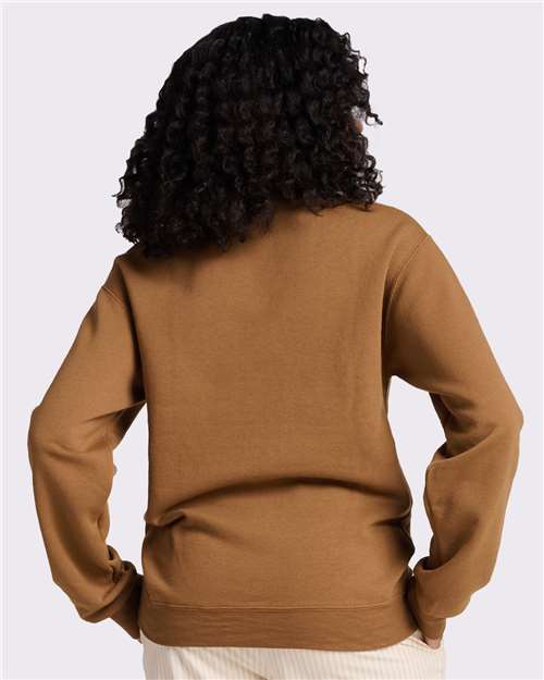 Jerzees 562MR NuBlend Crewneck Sweatshirt - Golden Pecan - model back
