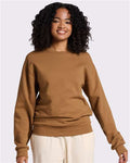 Jerzees 562MR NuBlend Crewneck Sweatshirt - Golden Pecan - model front