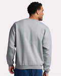 Jerzees C12MR Unisex Rugged Crewneck Sweatshirt - Athletic Heather - model back