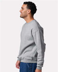 Jerzees C12MR Unisex Rugged Crewneck Sweatshirt - Athletic Heather - model side