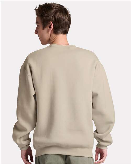 Jerzees C12MR Unisex Rugged Crewneck Sweatshirt - Putty - model back