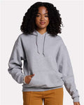 Jerzees H12MR Unisex Rugged Hooded Sweatshirt - Athletic Heather - model front