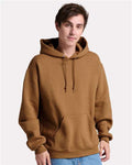 Jerzees H12MR Unisex Rugged Hooded Sweatshirt - Golden Pecan - model front