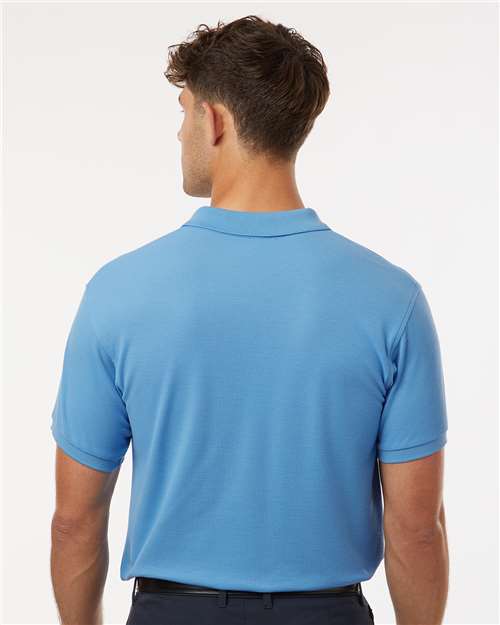 AllPro 62800 Men's Pique Polo - Carolina Blue - model back