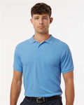 AllPro 62800 Men's Pique Polo - Carolina Blue - model front