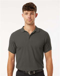 AllPro 62800 Men's Pique Polo - Charcoal - model front