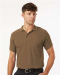 AllPro 62800 Men's Pique Polo - Cigar - model front
