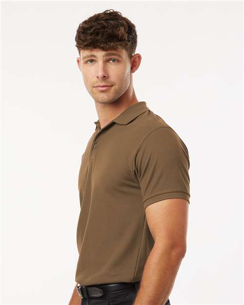 AllPro 62800 Men's Pique Polo - Cigar - model side