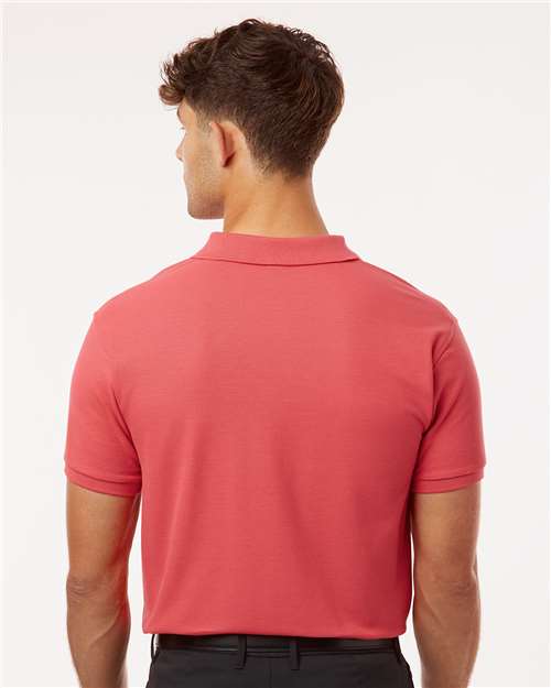 AllPro 62800 Men's Pique Polo - Coral - model back