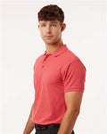 AllPro 62800 Men's Pique Polo - Coral - model side