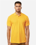 AllPro 62800 Men's Pique Polo - Daisy - model front
