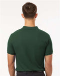 AllPro 62800 Men's Pique Polo - Forest Green - model back