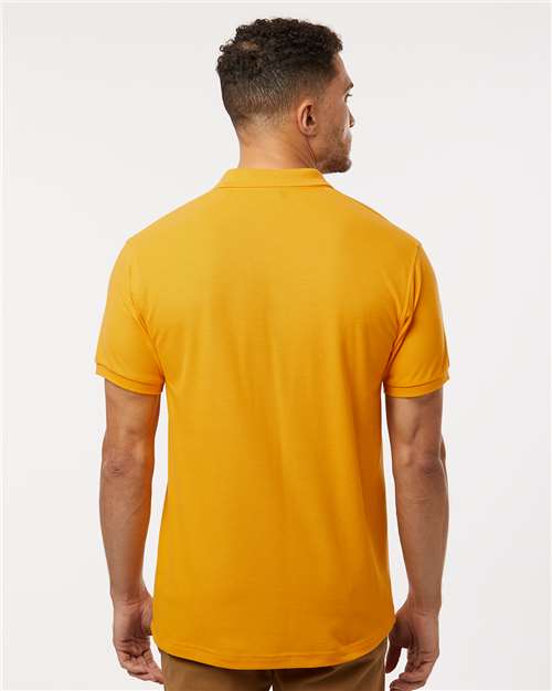 AllPro 62800 Men's Pique Polo - Gold - model back
